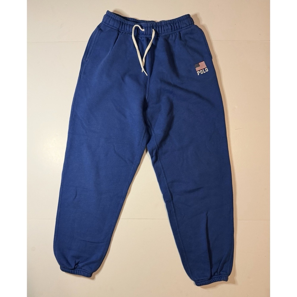 Polo Ralph Lauren Sweatpants Womens Sz Small USA Flag Olympic Style Fleece Pants